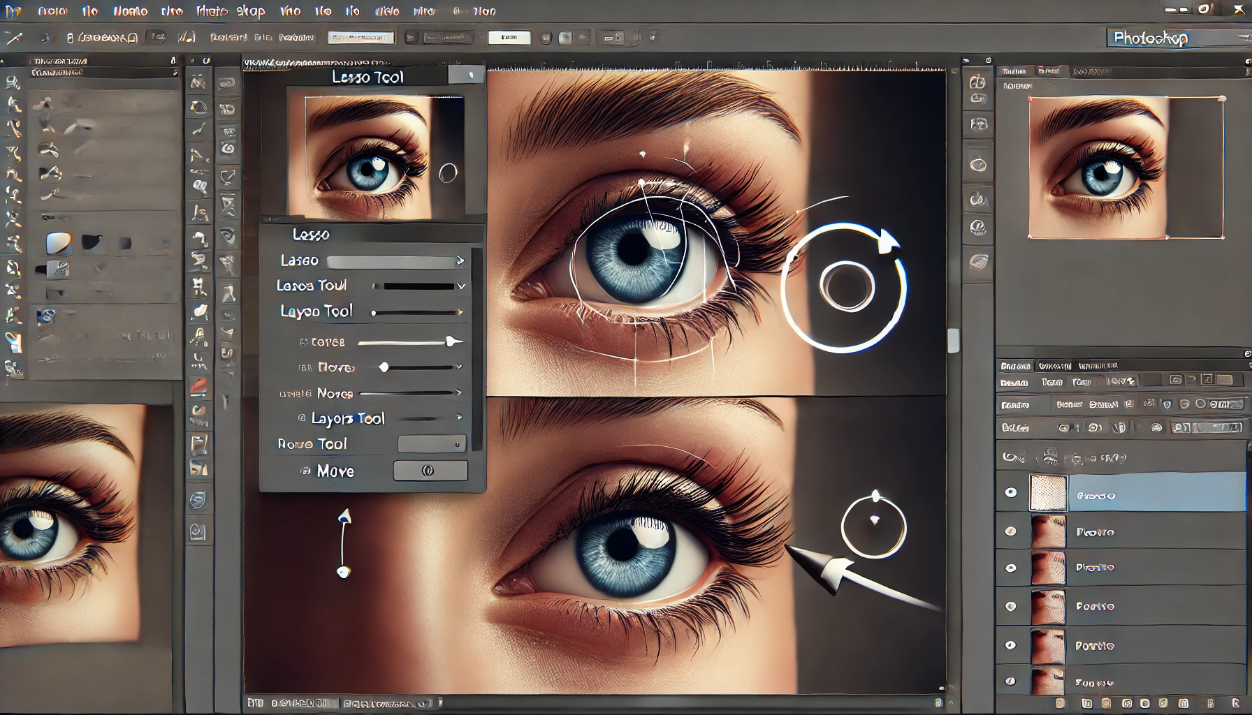 How to Change Eye Direction in Photoshop